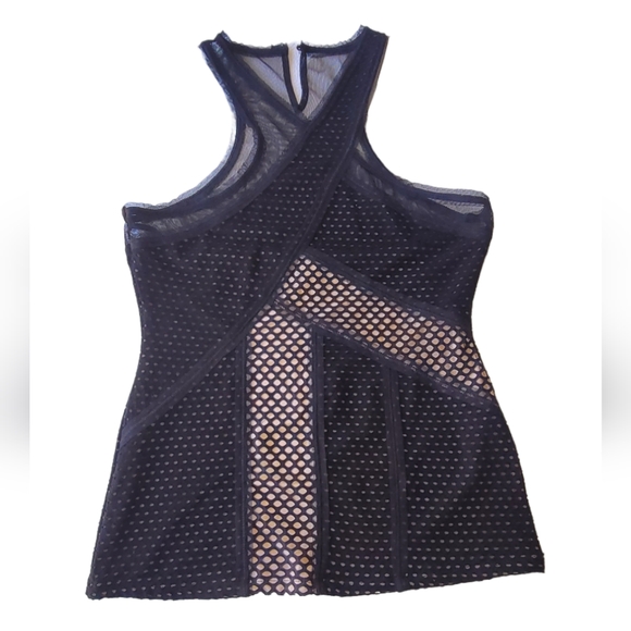NWT BCBGMaxAzaria Katlin Mesh Tank Top BCBG - Picture 4 of 12